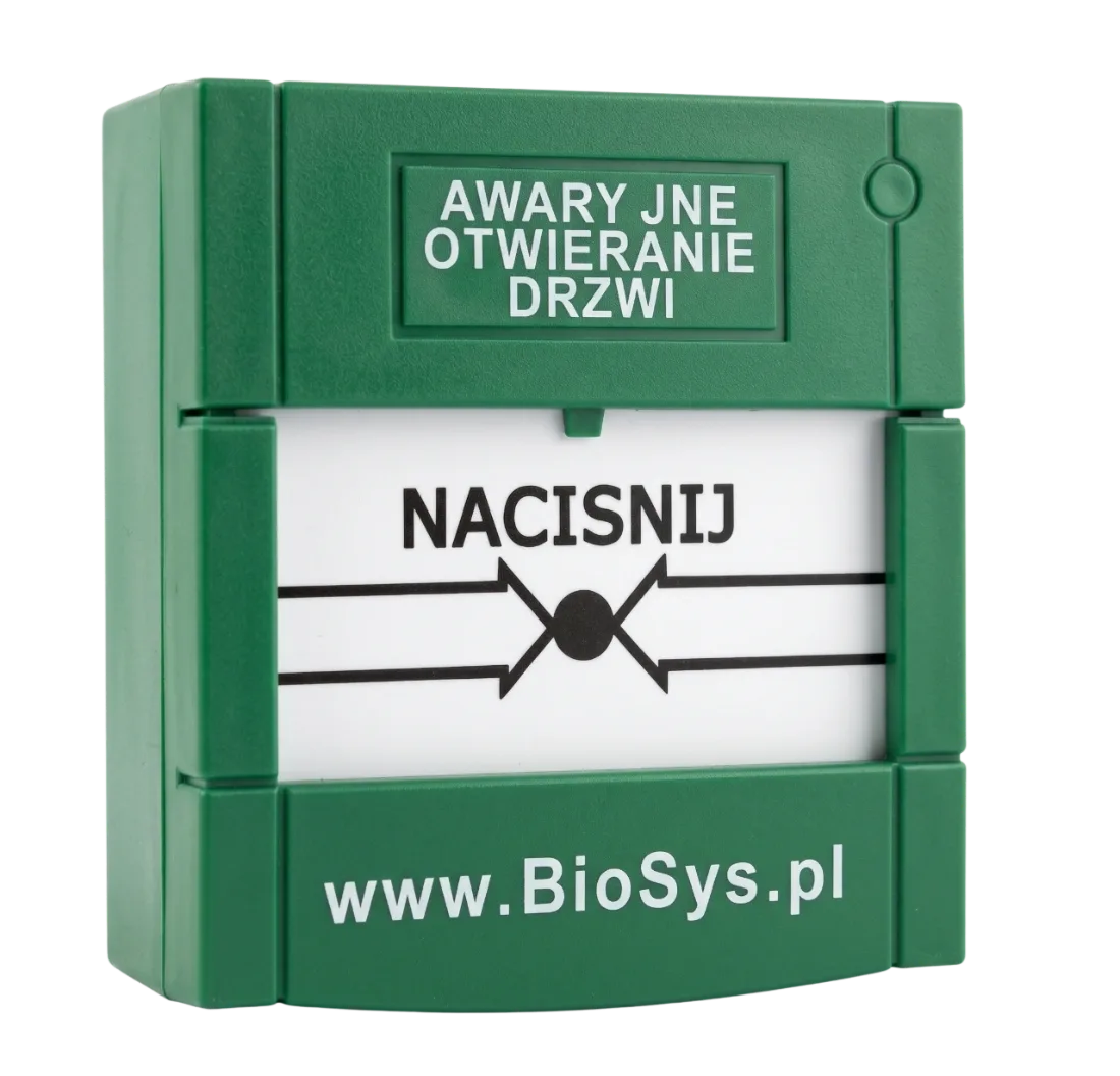 Przycisk ewakuacyjny BS-APW-1-R — Przyciski otwarcia i ewakuacji BioSys